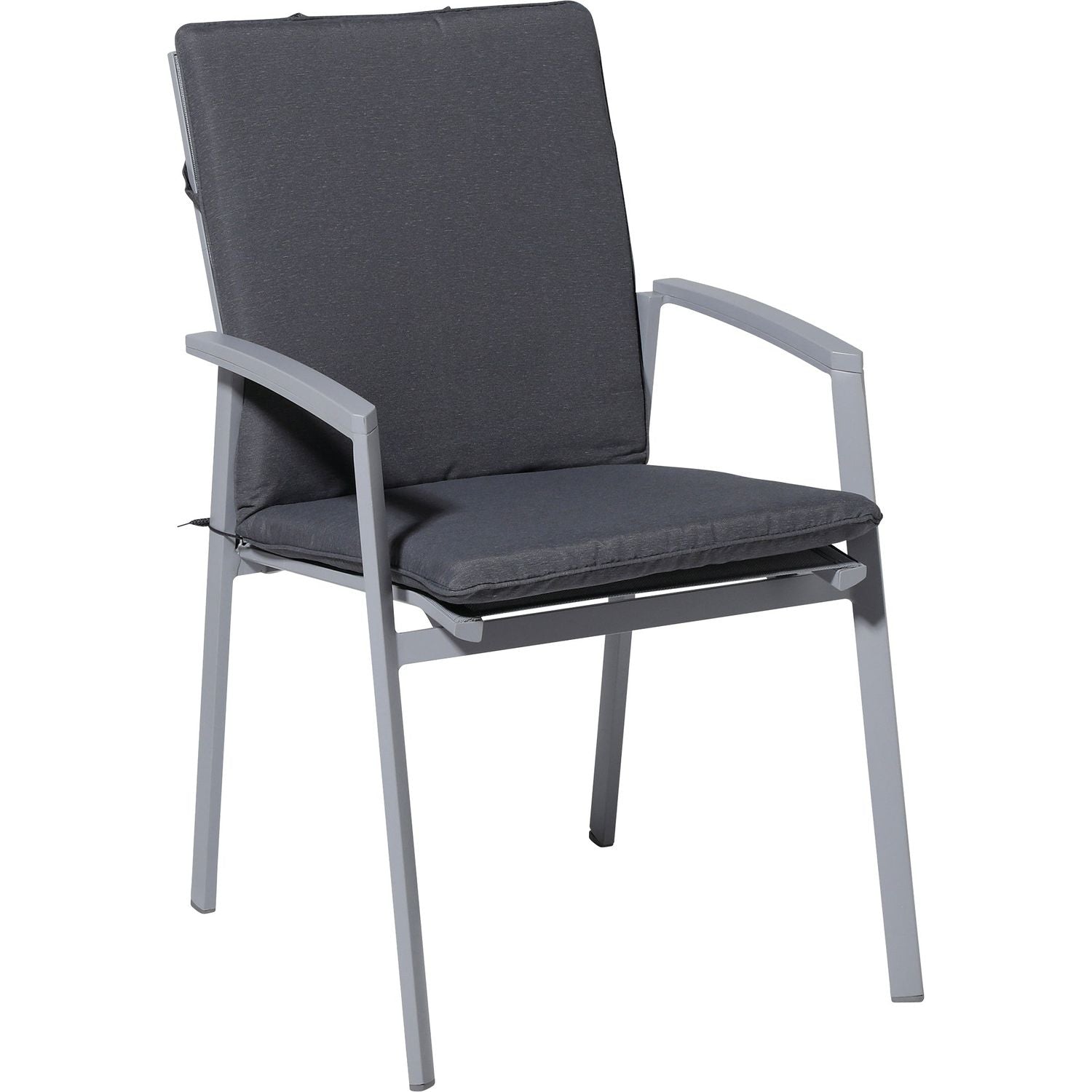 MADISON - Cuscino per sedia Impilabile Serie Panama Grigio 97x49 cm
